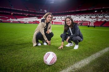 Arroyo eta Iturregi, lehen itzuliko derbiaren aurreko irudi batean.