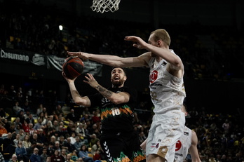 Francis Alonso, durante el partido ante Zaragoza.
