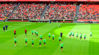 Athleticek San Mamesen egin du lan saioa.