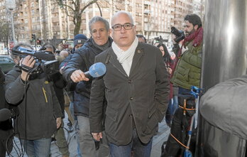 Alfredo de Miguel, entrando en los juzgados, en una imagen de archivo.