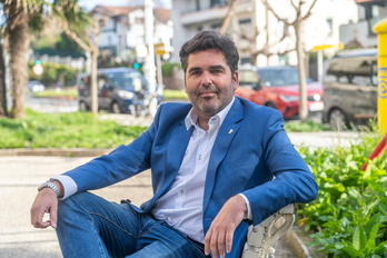 Víctor Lasa, candidato de Elkarrekin Podemos a la alcaldía de Donostia.