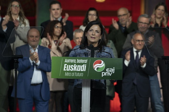 Beatriz Artolazabal, aspirante del PNV en Gasteiz, que seguro tendrá alcaldesa por vez primera.