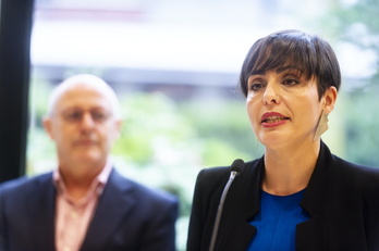 Juan Karlos Izagirre y Rocío Vitero, candidatos de EH Bildu en Donostia y Gasteiz.