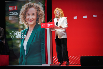 Cristina González, candidata del PSE a diputada general de Araba.