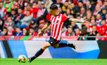 Dani García en el último partido contra el Betis en San Mamés.