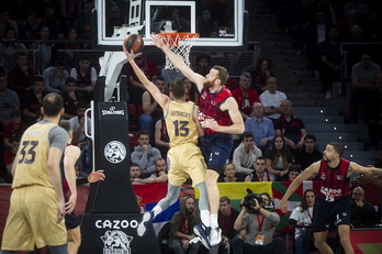 Matt Costello, el pasado domingo frente al Barça.