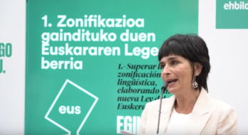 Laura Aznal, Nafarroako EH Bilduko presidentegaia, gaurko agerraldian