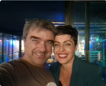 Mikel Otero eta Rocio Viteroren selfiea.