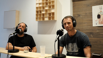 Hektor Colinas eta Jabier Landa Bigarren Kafean.