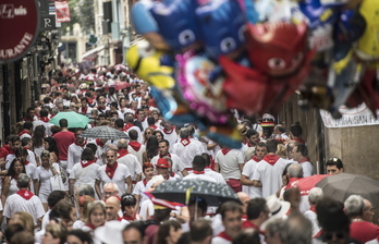 Sanferminak artxiboko irudi batean.