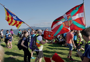 Gure Eskuk eta ANCk 2022ko uztailean Pirinioetako Bidea ekimena antolatu zuten.