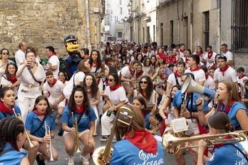 Ambiente durnate el Feministok Fest en Iruñea.