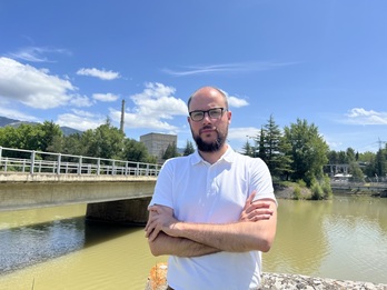 Guillermo Presa ha visitado la antigua central de Garoña este domingo.