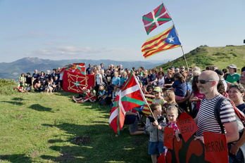 Pirinioetako Bidea, la iniciativa vascocatalana por el derecho a decidir en julio de 2022.