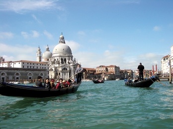 Turistas en Venecia.
