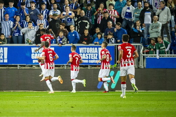 Williams ha marcado el gol del Athletic en la primera mitad.