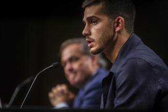 André Silva, en su presentación como realista con Aperribay, ha entrado en su primera convocatoria.