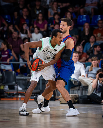 Bilbao Basket ha tenido que remar siempre a contracorriente en el Palau.