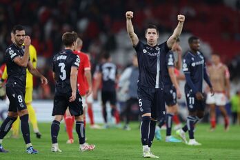 Imanol dijo que espera alinear a Merino, con Zubeldia tras la victoria de Lisboa.