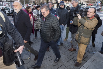 Aitor Telleria, a las puertas del Palacio de Justicia de Gasteiz en 2019.