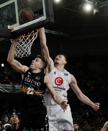 Bien arteko azken neurketetan Bilbao Basketek Zaragozari nagusitzea lortu du.