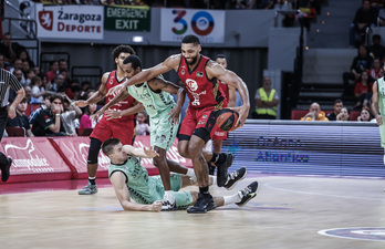 Zaragoza ha roto el partido en el último cuarto.