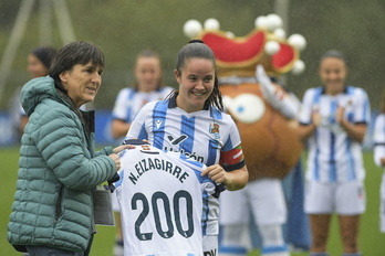 Nerea Eizagirre ha disputado ya 200 partidos con la Real.