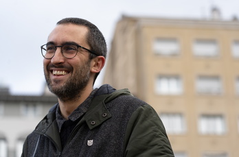 Iker Moreno, miembro de la Red de Torturados de Nafarroa.