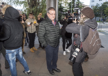 Aitor Tellería durante una vista ante el juez en 2019.
