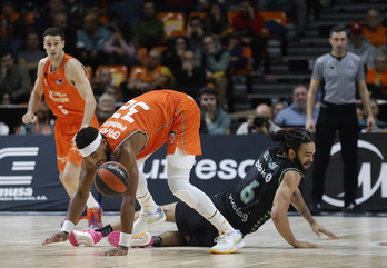 Bilbao Basket ha tenido que pelearlo hasta el final ante Valencia.