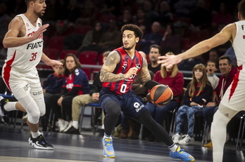 Markus Howard, en el duelo de la pasada temporada ante Bàsquet Girona en Gasteiz.