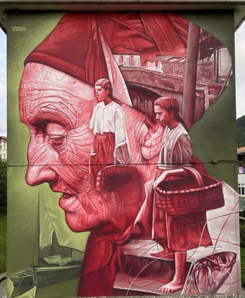 Sabotaje al Montaje artistaren ‘Memoriaren erraiak’ murala saritu dute Street Art Cities plataformak antolatutako nazioarteko lehiaketan.