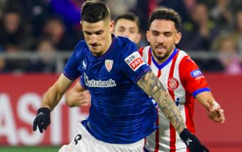 Valverde, durante el partido contra el Almería.