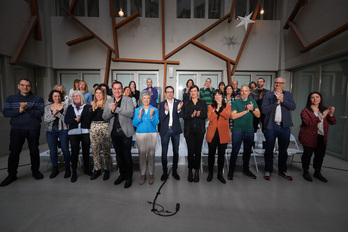 Presentación de la lista de EH Bildu por Bizkaia para las elecciones al Parlamento de Gasteiz.