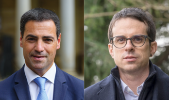 Imanol Pradales (PNV) y Pello Otxandiano (EH Bildu).