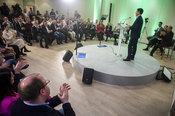 Imanol Pradales presenta el programa electoral del PNV.