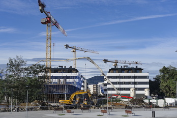 Construcción de nuevas viviendas en Berango.