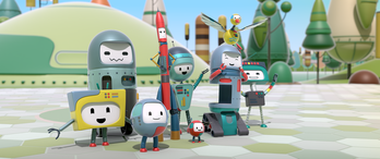 Una secuencia del filme animado 'Robotia'.
