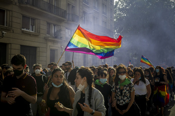 Movilización del Día Internacional del Orgullo LGTBI.