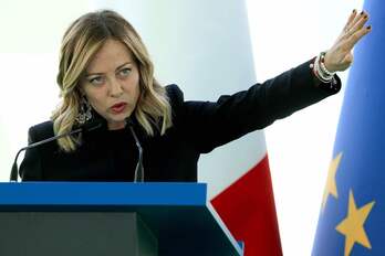 Giorgia Meloni, primera ministra italiana. 