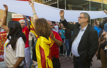 2015ean Euskal Herrian izan zeneko Vicent Partalen artxibo irudia.