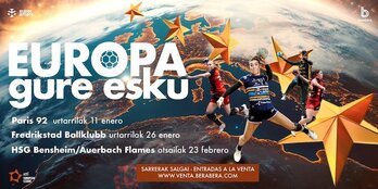 EHF European Leagueko ligaxkako kartela.