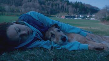 'Le procès du chien’ ('El juicio del perro') filmeko une bat