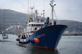 Aita Mari ontzia, Bilboko portuan