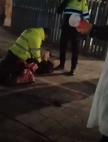 Segurtasun agente batek lurrean inmobilizatu zuen EHEko militante bat.