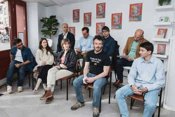 Familientzako egonaldien aurkezpena, Baionako 'On bilgunea' lokalean.