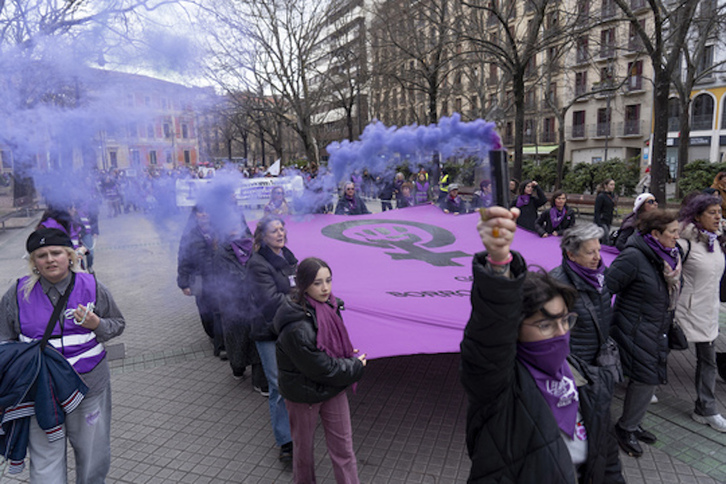 Iruñeko martxoaren 8ko manifestazioa.