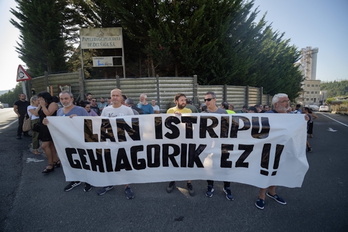 Lan prekarietatearen aurkako elkarretaratze bat.