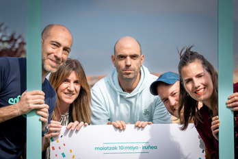 Sorionekuak ekimenaren aurkezpen egunean, tartean Xabier Gartzia.