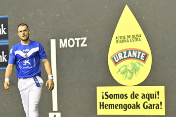 Unai Laso, Altuna III.aren aurkako finalerdietako partidan.